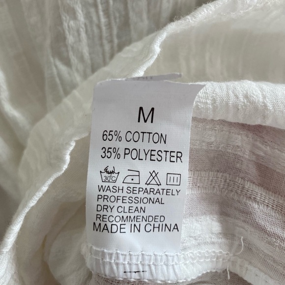 NEW! Shein Cotton Waist Tie Blouse - Picture 5 of 5